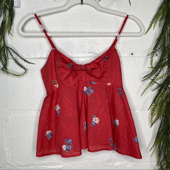 Abercrombie & Fitch Tops - Abercrombie & Fitch Floral Babydoll Tank NWOT XS